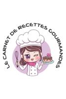 Le Carnet de Recettes Gourmandes: Livre de recettes de pâtisserie à remplir | 15,24 x 22,86 cm (6 x 9 pouces), 100 pages | Cadeau pour les pâtissiers ou cuisiniers passionnés. (French Edition) B0842J6BN9 Book Cover