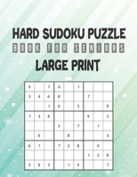Hard sudoku puzzle book for seniors large print: 8,5x11 with 200 medium sudoku puzzles with large print for large sudoku lovers, sudoku puzzle books w B088N4XY8Y Book Cover