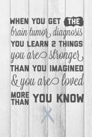 When You Get The Brain Tumor Diagnosis: Your Brain Cancer Journey, Blank Lined Journal To Write Your Story Notebook 1096857200 Book Cover