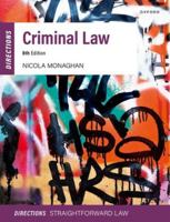Criminal Law Directions 0198848781 Book Cover