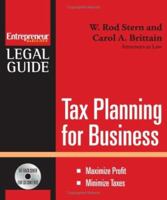 Tax Planning for Business 1599181371 Book Cover