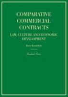 Comparative Commercial Contracts: Law, Culture and Economic Development (Hornbooks) 0314289682 Book Cover