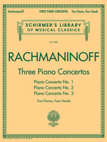 Piano Concertos Nos 1, 2 and 3 in Full Score: Rachmaninoff (Piano Concertos, 2 & 3) 1423489160 Book Cover