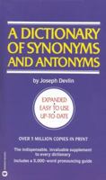 Dictionary of Synonyms & Antonyms 0446313106 Book Cover