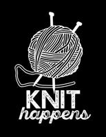 KNIT HAPPENS Knitting Graph Paper 2: 3: Design Your Own Knitting Projects 8.5" x 11" 200 Pages 1090941404 Book Cover