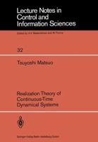 Realization theory of continuous-time dynamical systems 3540106820 Book Cover