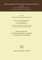 Untersuchungen Uber Das Induktive Schmelzen Von Metallen in Wassergekuhlten Metalltiegeln 3531027379 Book Cover