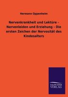 Nervenkrankheit Und Lekture - Nervenleiden Und Erziehung - Die Ersten Zeichen Der Nervositat Des Kindesalters 3846036943 Book Cover