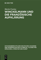 Winckelmann Und Die Französische Aufklärung 3112499298 Book Cover
