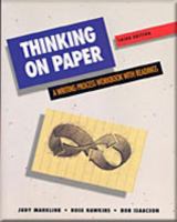 Thinking on Paper: A Writing Process Workbook with Readings 0155011200 Book Cover