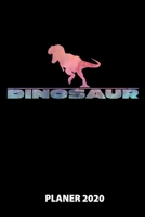 Dinosaur Planer 2020: 140 Vorgefertigte Seiten | Ca. Din A5 | 12 Monate | Kalender | Wochenplaner | Monatsplaner |Tagesplaner | Timer | Terminplaner | ... | Monate | Wochen | Tage (German Edition) 1673868509 Book Cover