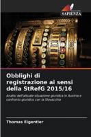 Obblighi di registrazione ai sensi della StRefG 2015/16 (Italian Edition) 6208492122 Book Cover