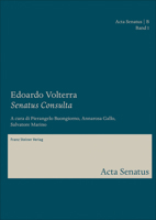Senatus Consulta 3515113703 Book Cover