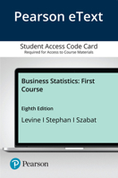 Pearson Etext Business Statistics: First Course -- Access Card 0136847552 Book Cover