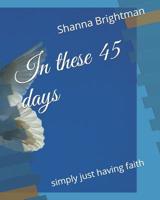 In these 45 days: simply just having faith 1078348782 Book Cover