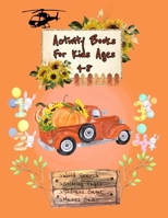 Activity Books for Kids Ages 4-8: A Fun Coloring Books Kids, Mazes, Sudokus, Puzzles, Word Search for Kids ( Animals, Fruits..), Gift Idea for Kids, Cute Rabbit Thankful Gift B08HT9PWSF Book Cover