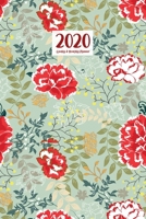 2020 Weekly & Monthly Planner: January 1, 2020 - December 31, 2020 | Priorities and To Do Column | Goals Setting Page | Red White Carnation (Flowery Floral) 1691609951 Book Cover