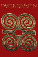 DWENNIMMEN: Ram's Horns Gold Adinkra Red Softcover Note Book Diary | Lined Writing Journal Notebook | 100 Cream Pages | Ghanaian Asante Humility & Strength | Ghana Africa African Symbols 1070850268 Book Cover