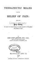 Therapeutic Means for the Relief of Pain 1289413118 Book Cover