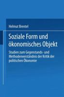 Soziale Form Und Okonomisches Objekt 353112062X Book Cover