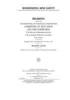 Modernizing mine safety 1695470966 Book Cover