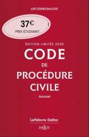 Code de procédure civile 2025 annoté. Édition limitée. 116e éd. 2247229964 Book Cover