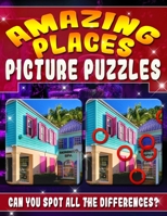 Amazing Places: Picture Puzzles: Magnificent Picture Puzzles - Amazing Places... Spot the Difference Book for Adults - Can You Master All the Differences? 179151023X Book Cover