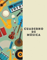 Cuaderno De Musica: Músicos Composición Libro Instrumento Manuscrito Personal Papel Piano Guitarra Estándar 13 Bastón Cuaderno grande / Diario Regalo ... Tapa blanda, Acabado mate (Spanish Edition) B083XTH2LV Book Cover