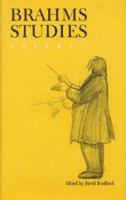 Brahms Studies, Volume 1 0803212437 Book Cover