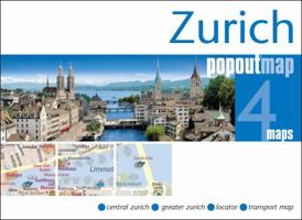 Zurich PopOut Map - handy, pocket-size, pop-up Zurich map (Popout Maps) 1845879546 Book Cover