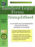 Landlord Legal Forms Simplified [With CDROM] 1892949245 Book Cover