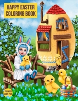 Happy Easter :: Coloring Book For Kids :: Fun Coloring Activity Book For Children Ages 2 & Up – 60 Unique Designs To Color – Varieties Of Easter Eggs ... For Creative Toddlers Boys Girls Preschoolers B08YQFVM3J Book Cover