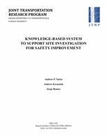 Knowledge-Based System to Support Site Investigation for Safety Improvement 1622600851 Book Cover