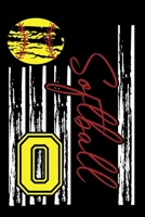 Softball: Journal For Girl Monogram Letter O Notebook 1671307259 Book Cover