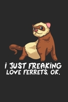 Frettchen Notizbuch: Frettchen Notizbuch f�r Liebhaber / Notizheft / Notizblock A5 (6x9in) Dotted Notebook / Punkteraster / 120 gepunktete Seiten 1671311728 Book Cover