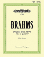 Brahms, Johannes - Quintet No 1 In F Major Op 88 for Two Violins, Two Violas and Cello - Arranged by the Gewandhaus Quar 0300702000 Book Cover