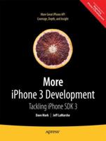 More iPhone 3 Development: Tackling iPhone SDK 3 143022505X Book Cover