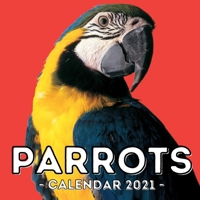 Parrots Calendar 2021: 16-Month Calendar, Cute Gift Idea For Birds Lovers Women & Men B095GSG495 Book Cover