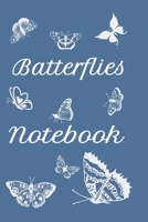 Butterflies Notebook: 6x9 120 pages, Journal for writing down daily habits, Diary, to do list, gift 1673684319 Book Cover