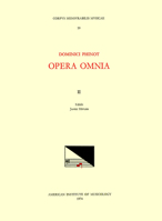 CMM 59 Dominique Phinot (16th C.), Opera Omnia, Edited by Janez Höfler and Roger Jacob. Vol. II [Motets]: Volume 59 1595511628 Book Cover