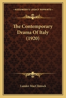 The Contemporary Drama of Italy 9353705630 Book Cover