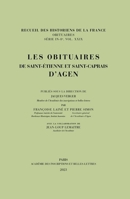 Les Obituaires de Saint-Etienne Et Saint-Caprais d'Agen 2877546993 Book Cover