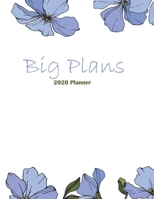 2020 Planner - Weekly & Monthly Planner at a Glance: Dec 30, 2019 to Dec 31, 2020 | Positive Quotes to Inspire  You: Light Blue Floral Design | Space ... & Other Notes | 8.5 x 11 – Paperback. 1660825075 Book Cover