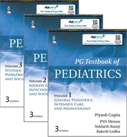 PG Textbook of Pediatrics: Three Volume Set 9354651216 Book Cover