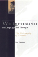 Wittgenstein on Language and Thought 0748609385 Book Cover