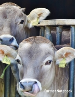 Farmer Notebook: Wide Lined Notebook With Blank Sketch Pages Included - Great For Lovers 1708348131 Book Cover