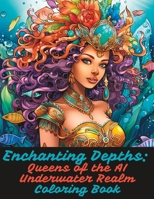 Enchanting Depths: Queens of the AI Underwater Realm Coloring Book B0C9KCKL1C Book Cover