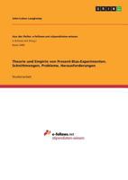 Theorie und Empirie von Present-Bias-Experimenten. Schnittmengen, Probleme, Herausforderungen 3668850836 Book Cover