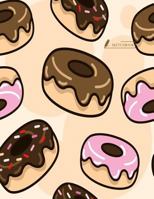 Sketch book: Donuts cover (8.5 x 11) inches 110 pages, Blank Unlined Paper for Sketching, Drawing, Whiting, Journaling & Doodling 1718842651 Book Cover