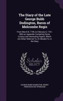 Diary From 1749 To 1761 1174706708 Book Cover